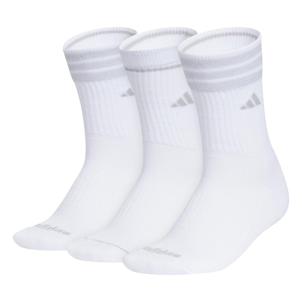 Adidas 3 Pack Womens Cushioned Crew Socks - Climacool Arch Compression - Sz 5-10